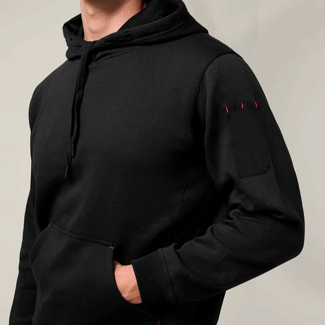 Men's Brushed Fleece Hoodie - Image 4