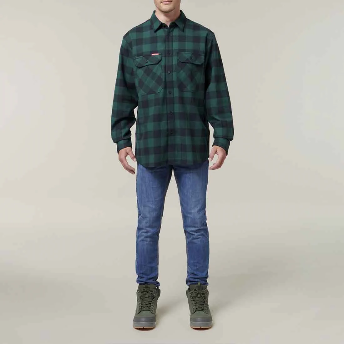 Men's Check Flannel Shirt - Image 6