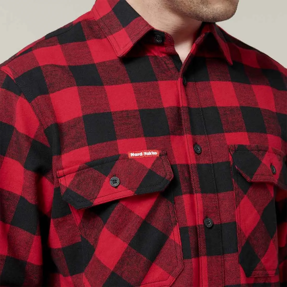 Men's Check Flannel Shirt - Image 4