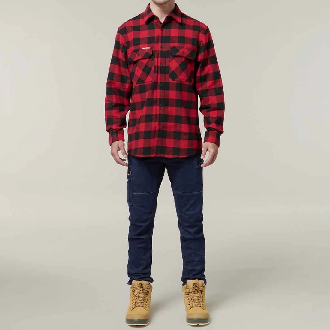 Men's Check Flannel Shirt - Image 6