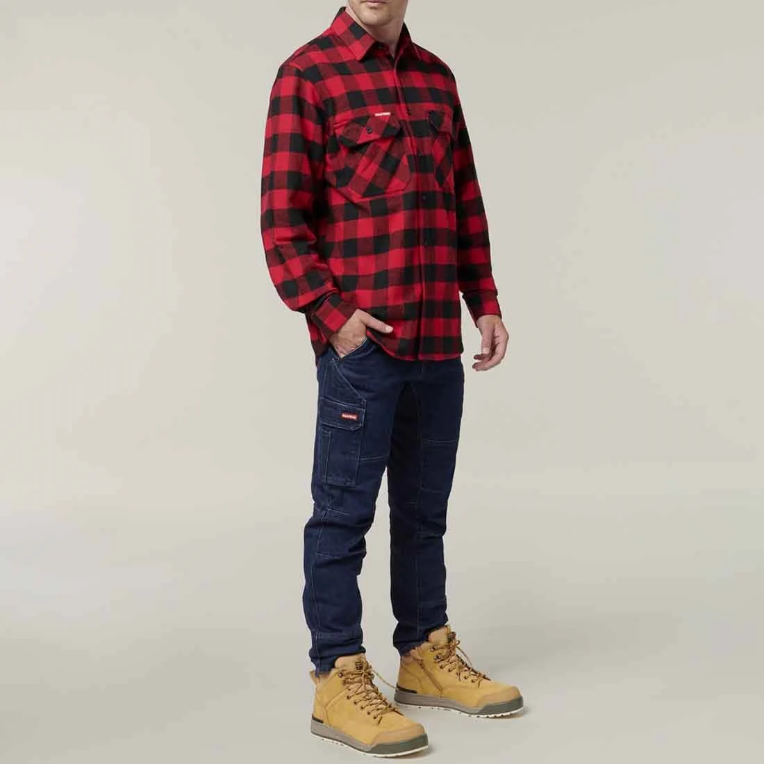 Men's Check Flannel Shirt - Image 7
