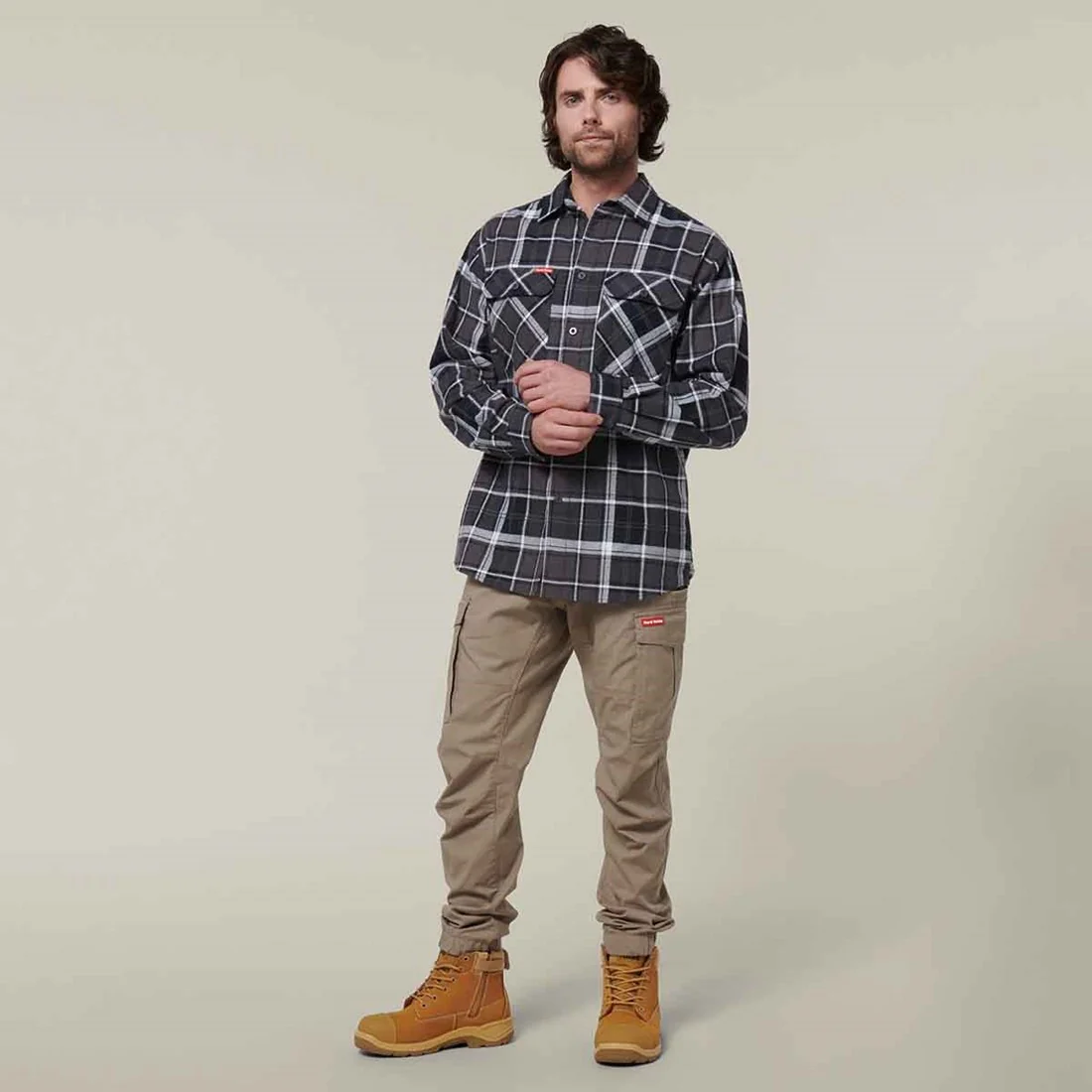 Men's Lightweight Check Flannel Shirt - Image 7