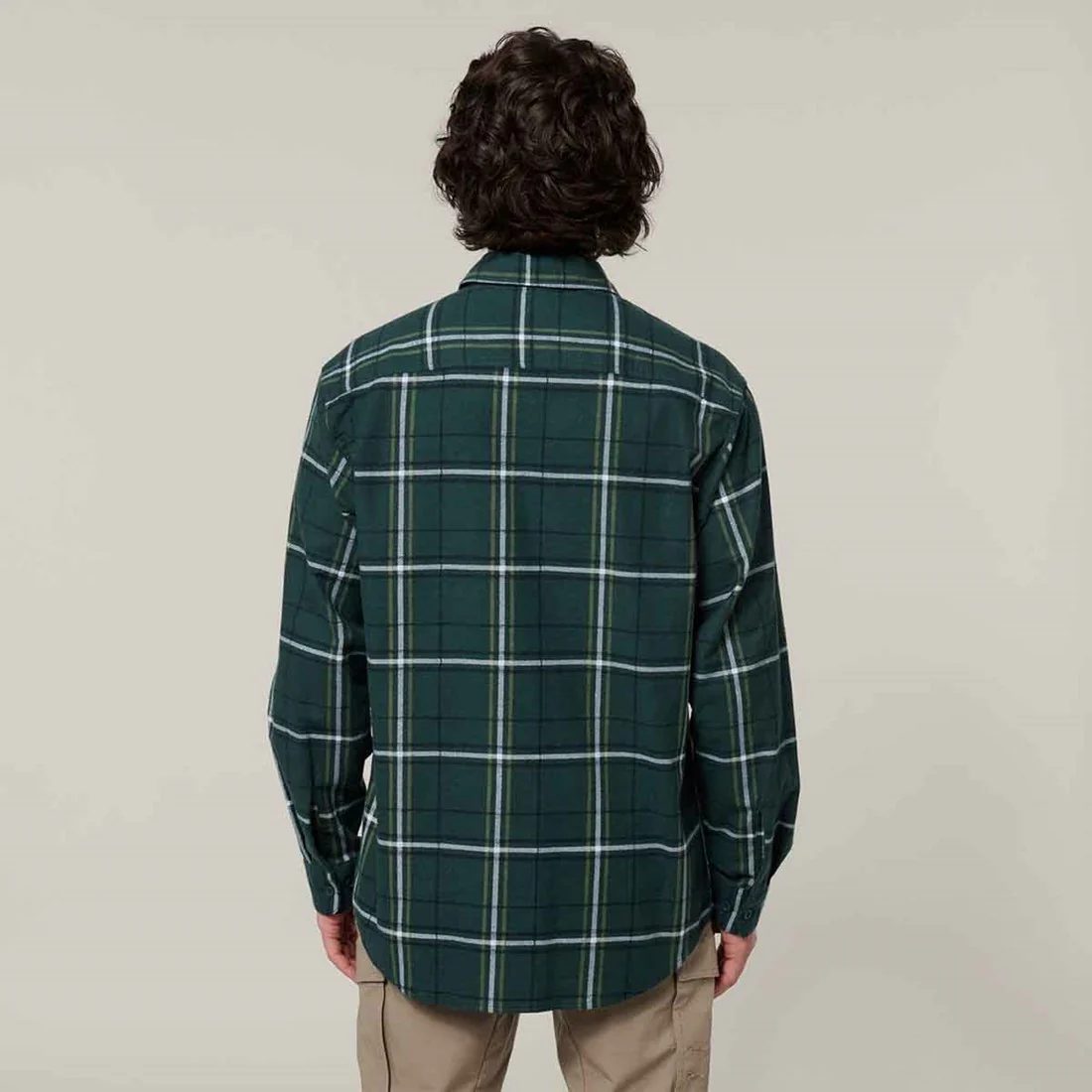 Men's Lightweight Check Flannel Shirt - Image 3