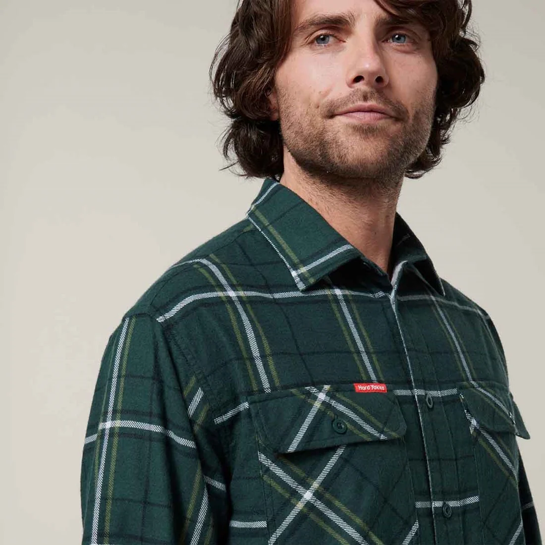 Men's Lightweight Check Flannel Shirt - Image 4