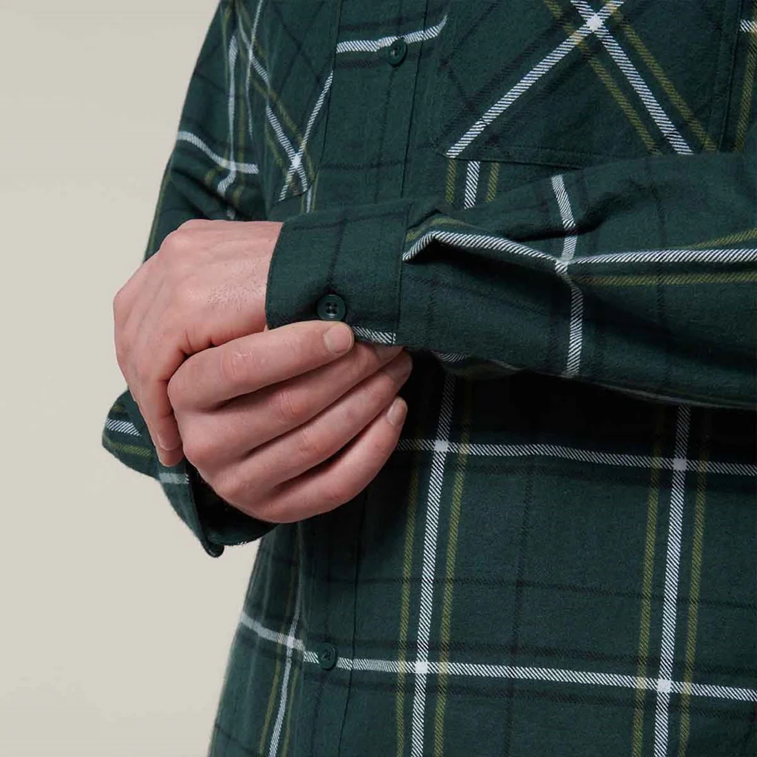 Men's Lightweight Check Flannel Shirt - Image 5