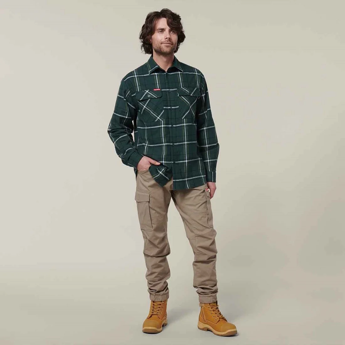 Men's Lightweight Check Flannel Shirt - Image 8