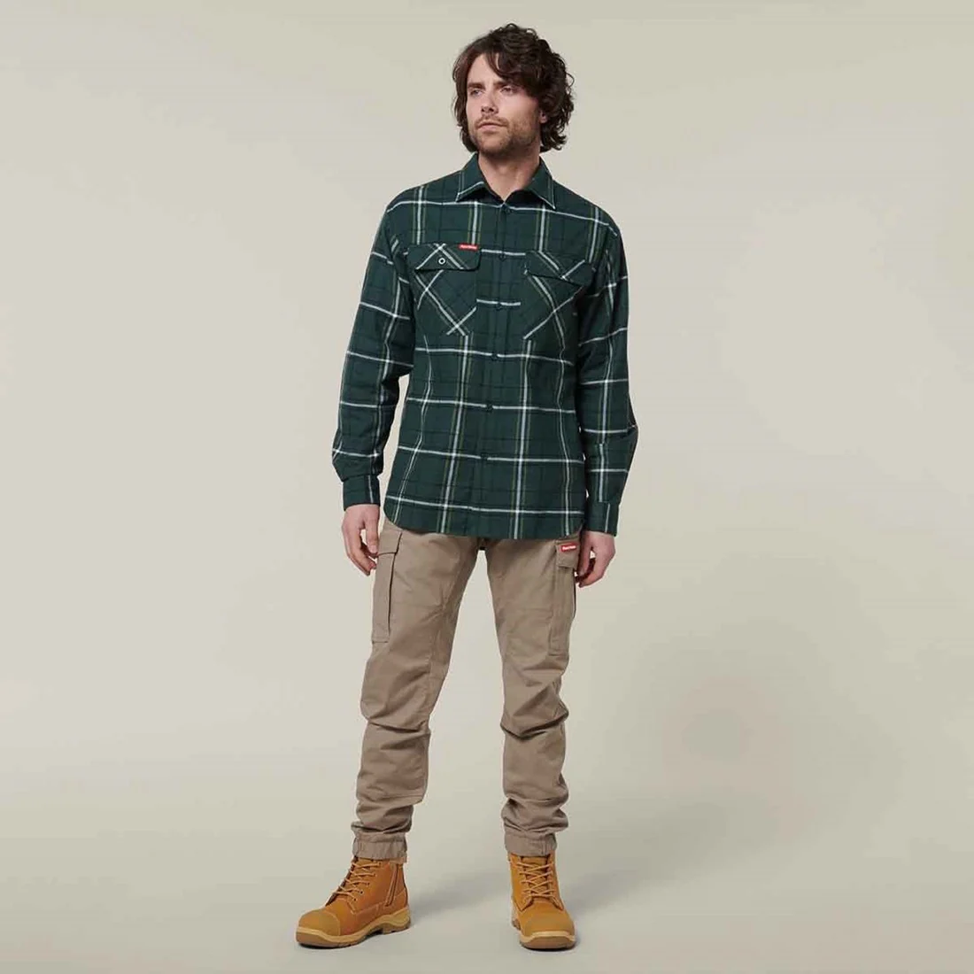 Men's Lightweight Check Flannel Shirt - Image 9