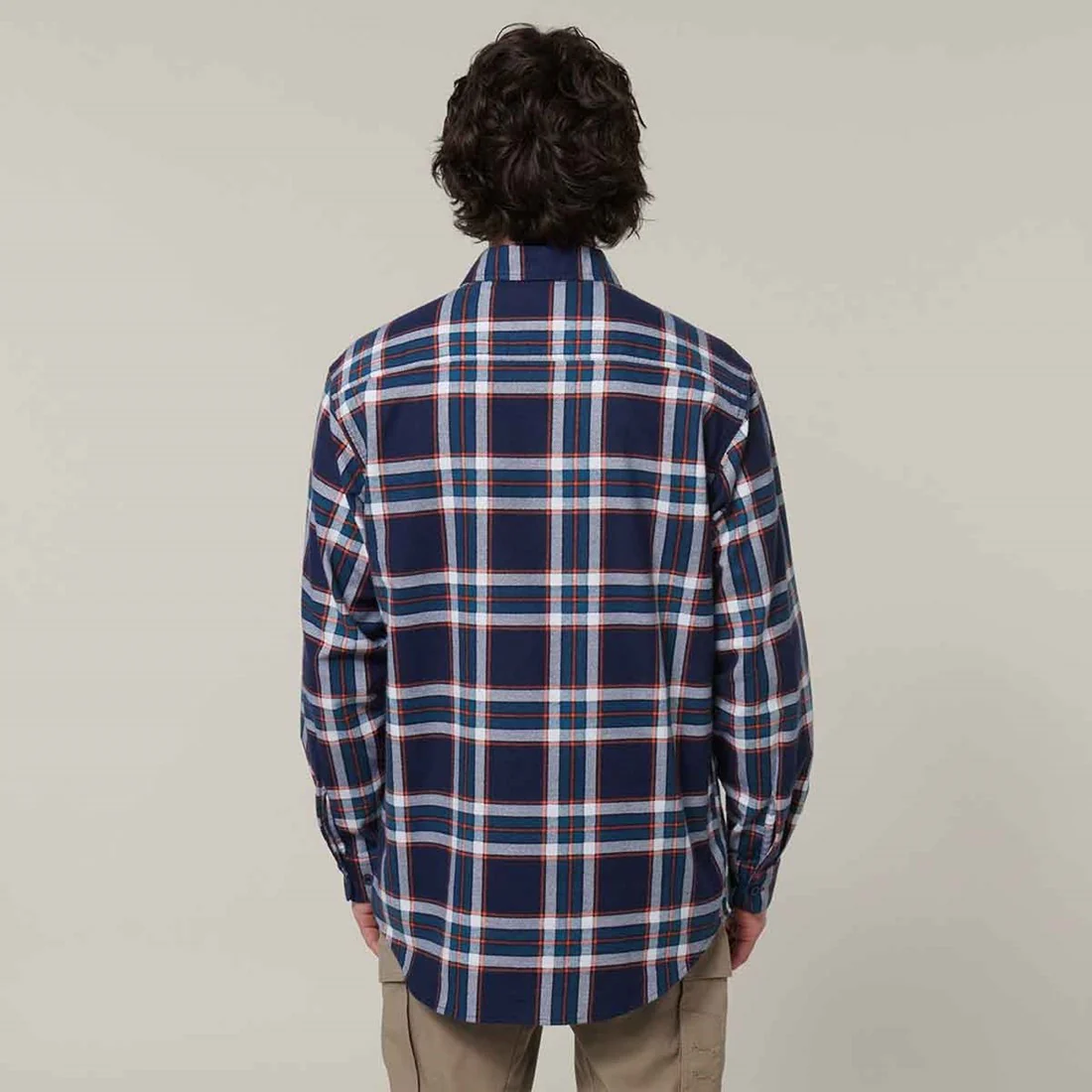Men's Lightweight Check Flannel Shirt - Image 3