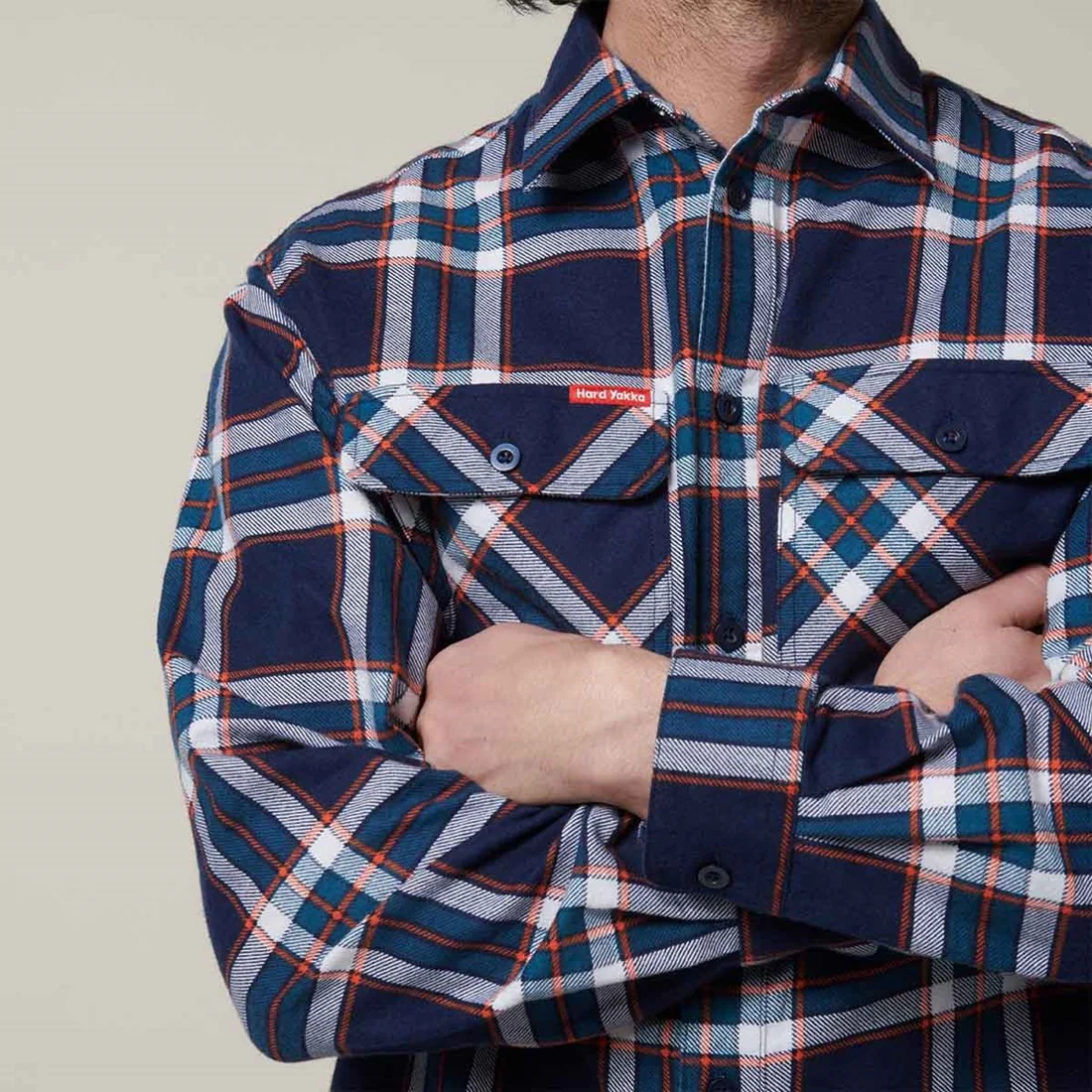 Men's Lightweight Check Flannel Shirt - Image 4