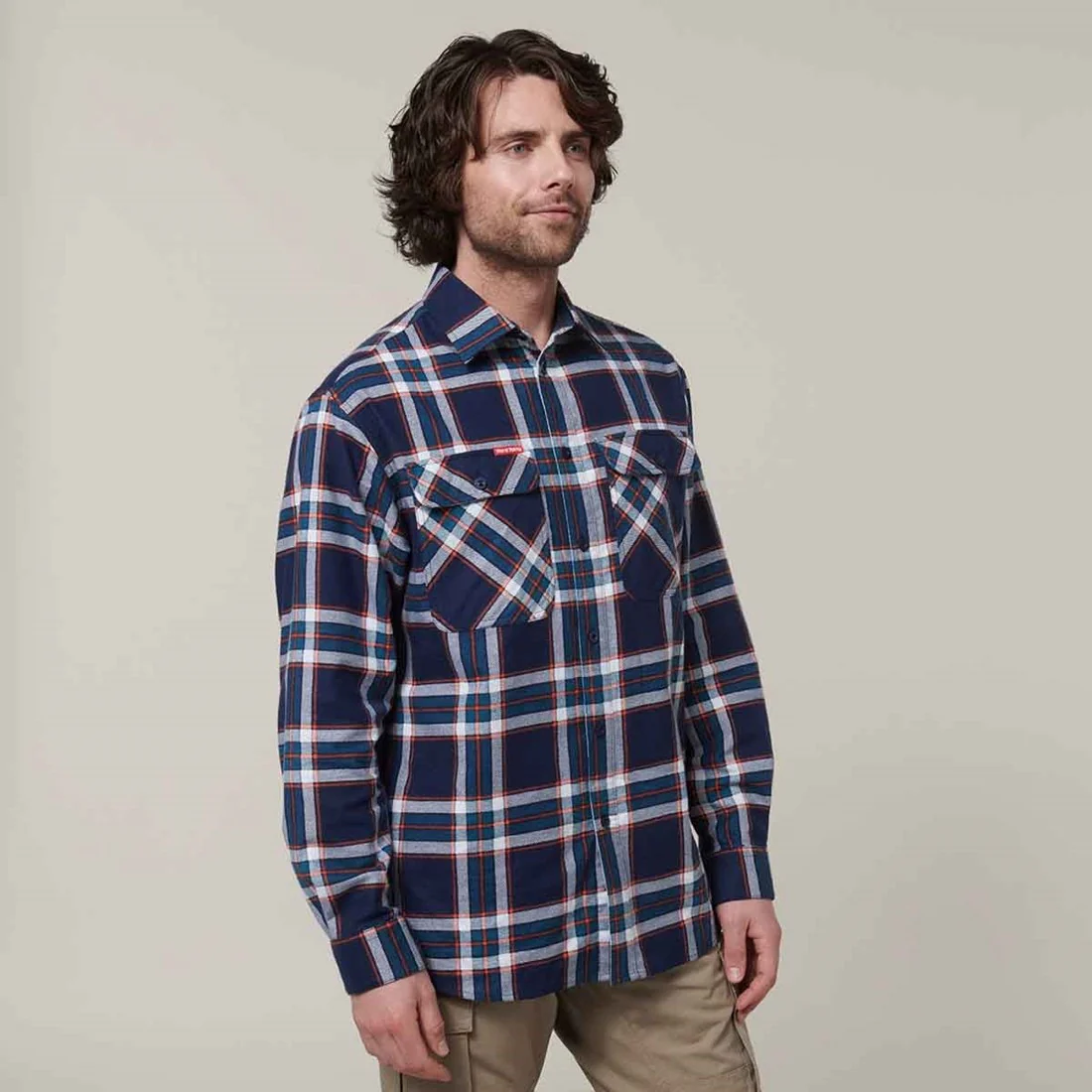 Men's Lightweight Check Flannel Shirt - Image 7