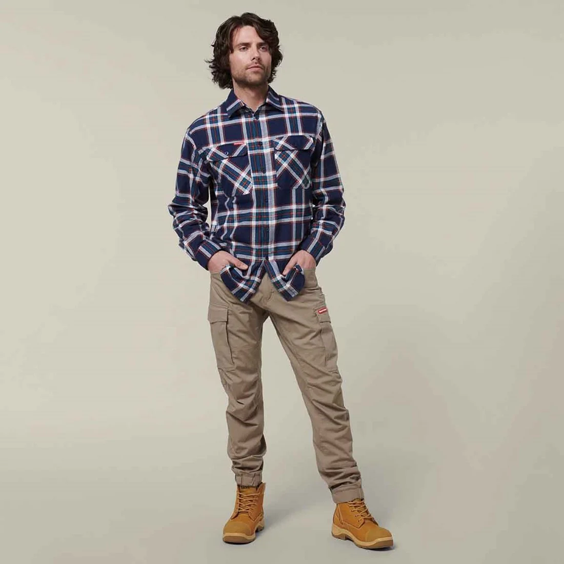 Men's Lightweight Check Flannel Shirt - Image 8
