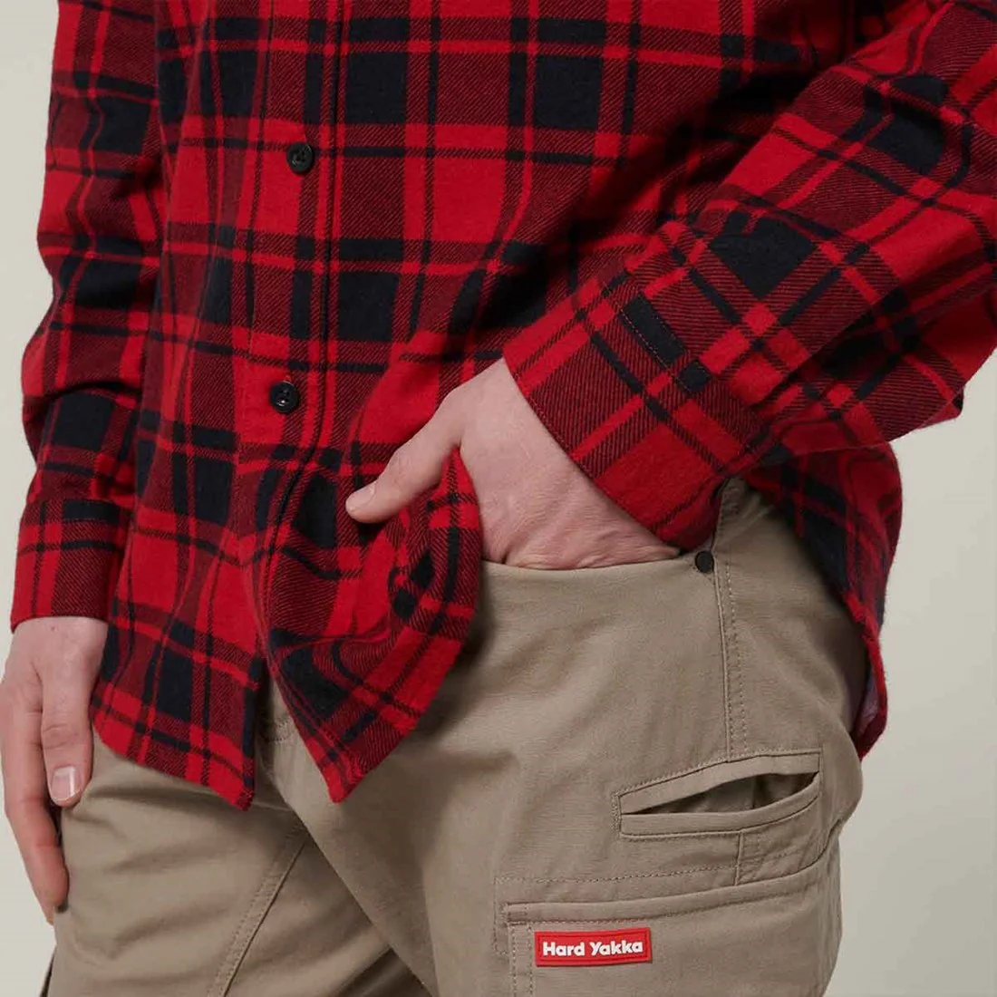 Men's Lightweight Check Flannel Shirt - Image 5