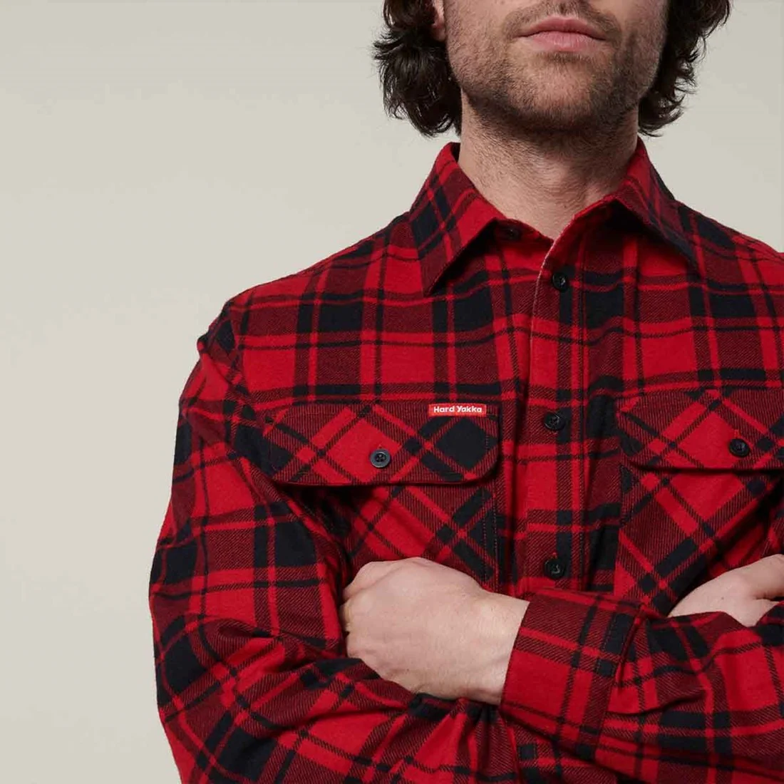 Men's Lightweight Check Flannel Shirt - Image 6
