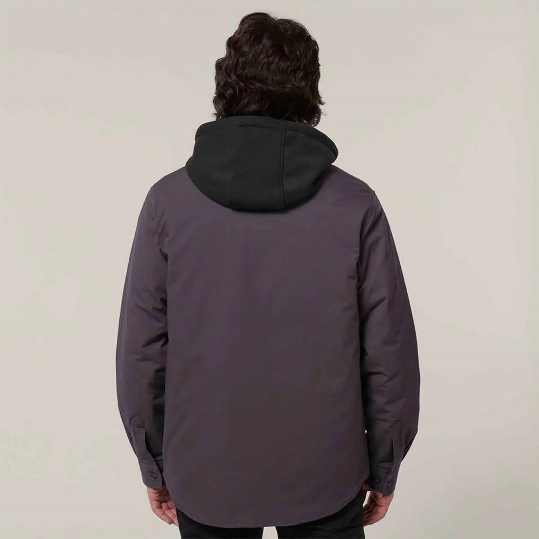 Men's Quilted Solid Shacket - Image 3