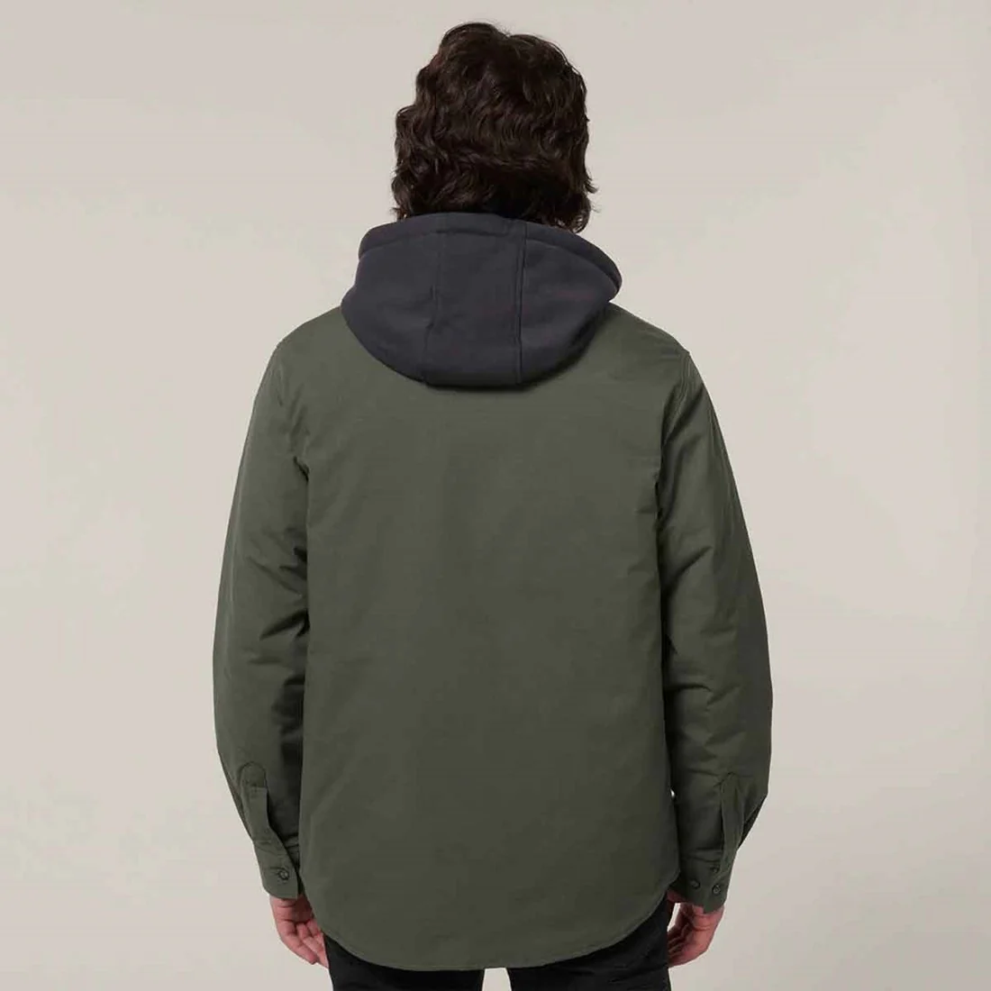 Men's Quilted Solid Shacket - Image 3