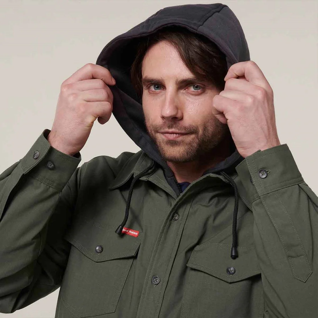 Men's Quilted Solid Shacket - Image 6