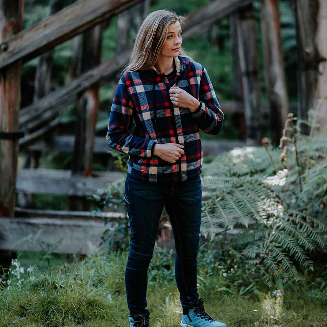 Women's Check Zoodie - Image 13
