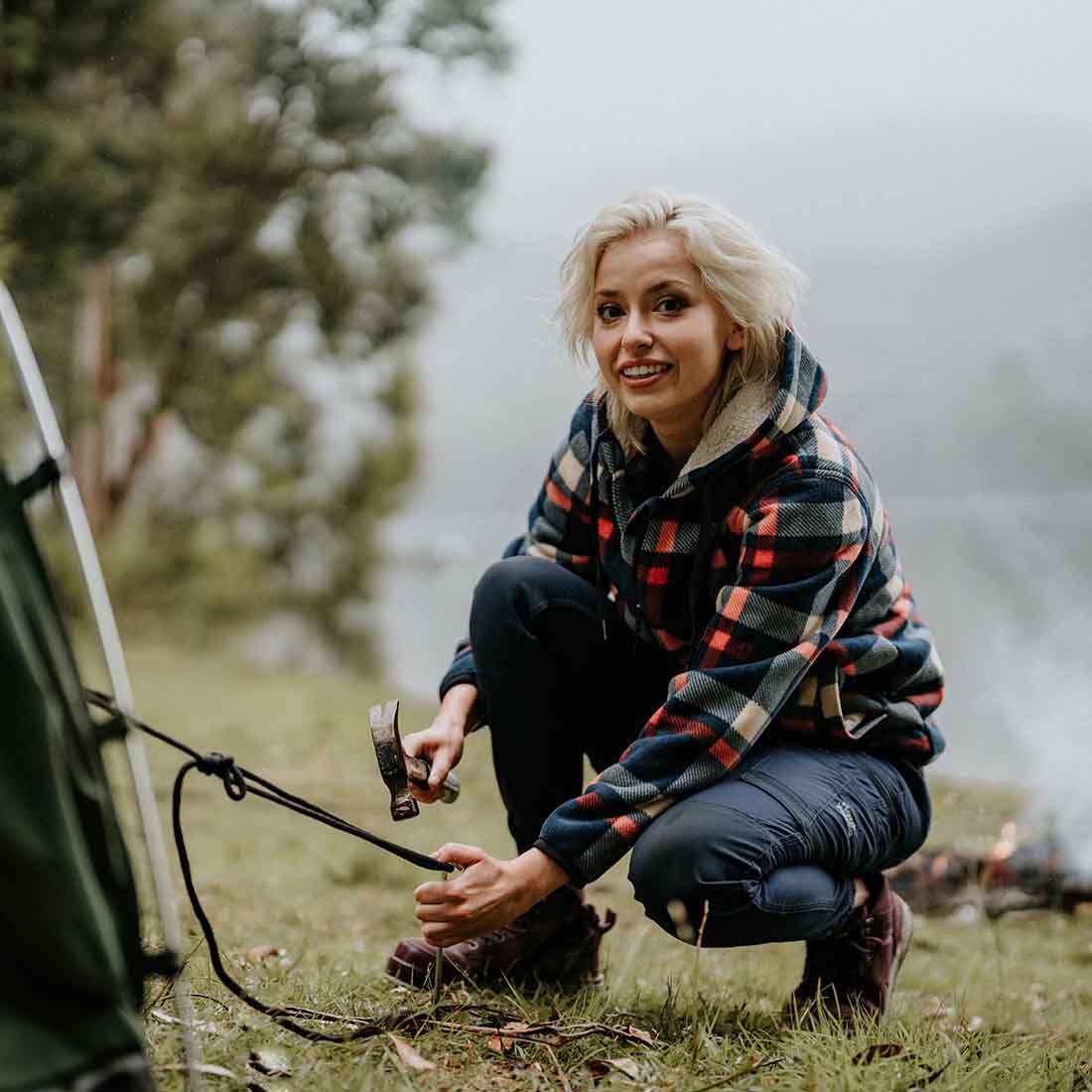 Women's Check Zoodie - Image 14